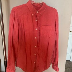 Pink linen Abercrombie shirt